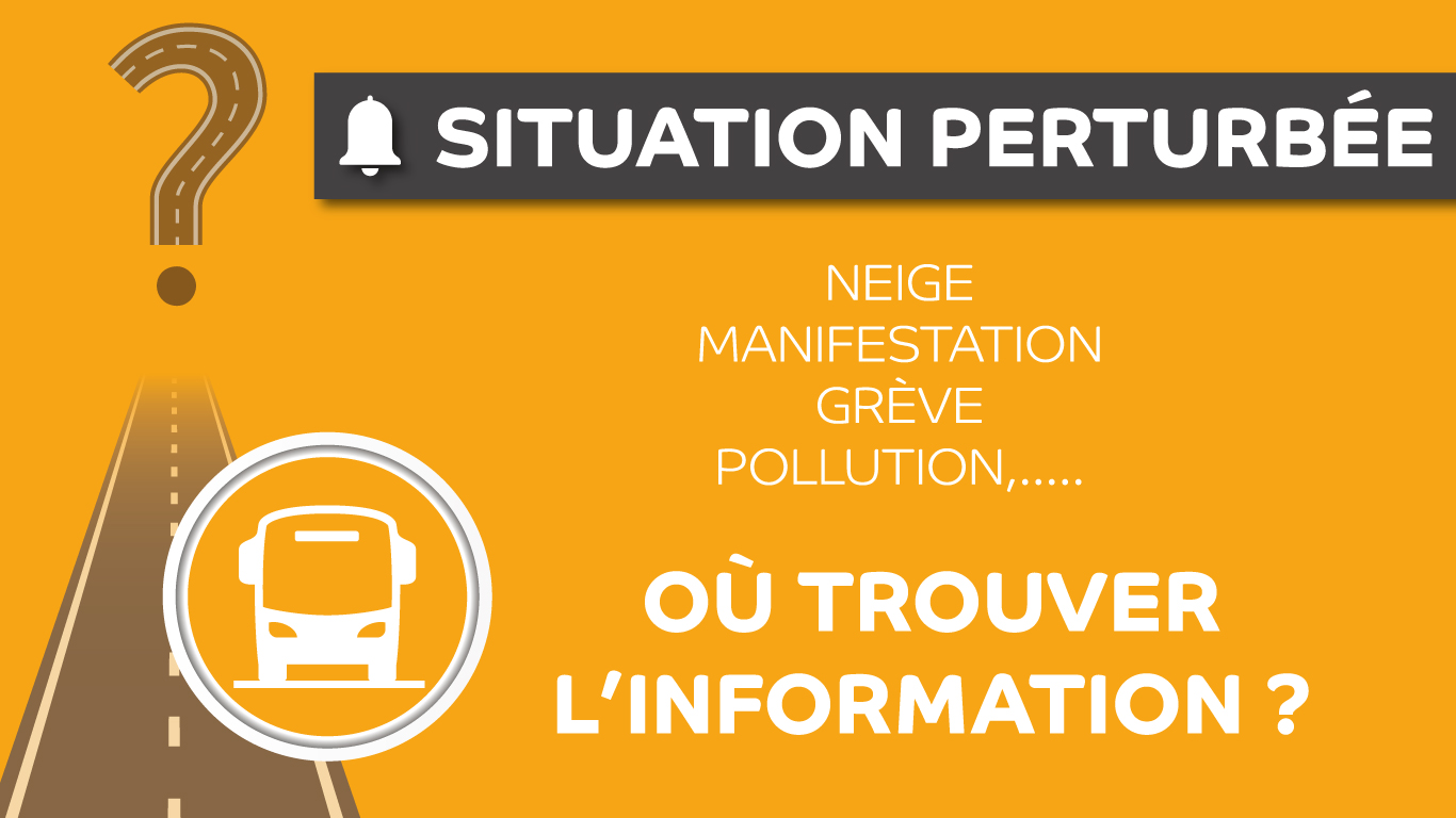 Situation perturbée où trouver l'information