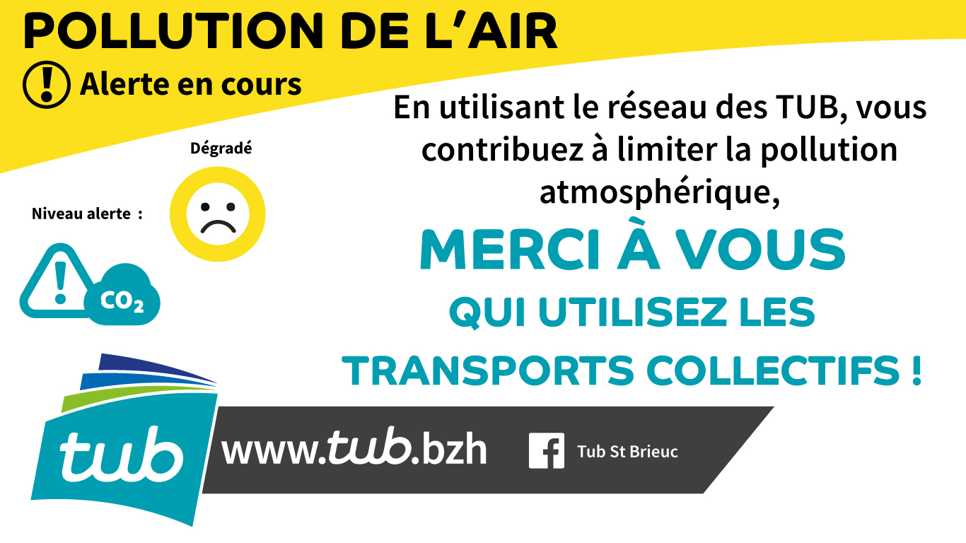 Alerte pollution de l'air niveau dégradé