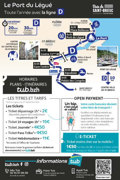 Le légué tout de suite avec la ligne D