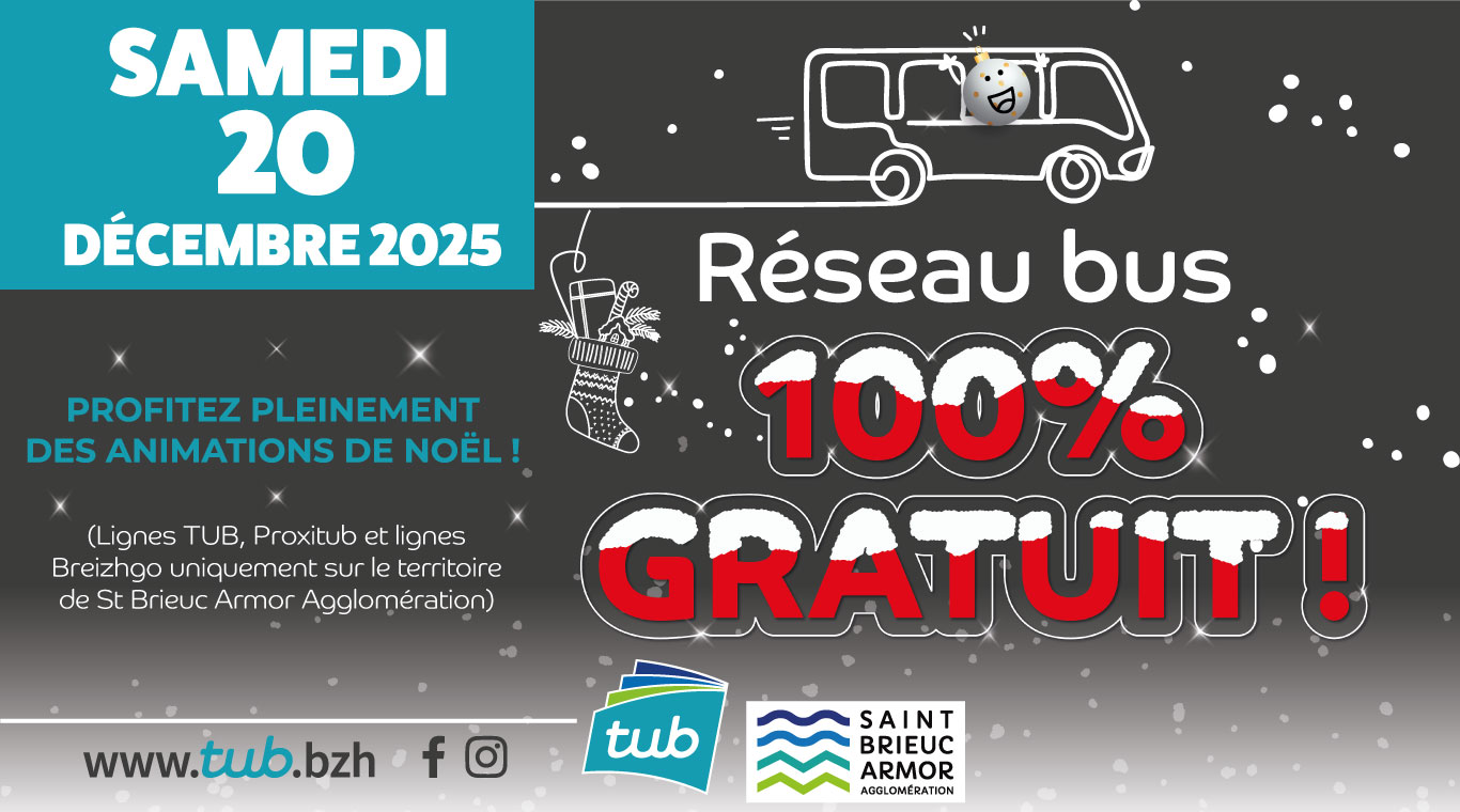 Gratuité bus Noël 2025