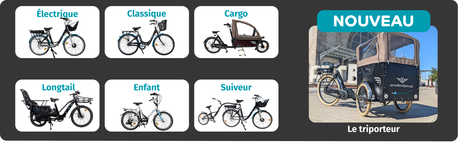 Les différents modèles de vélos