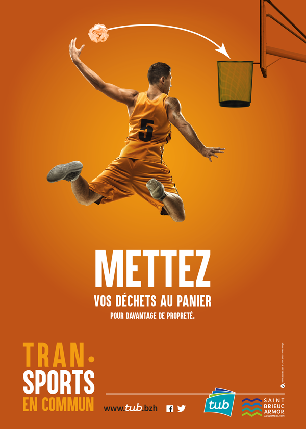 Mettez vos déchets au panier