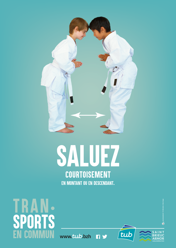 Saluez courtoisement