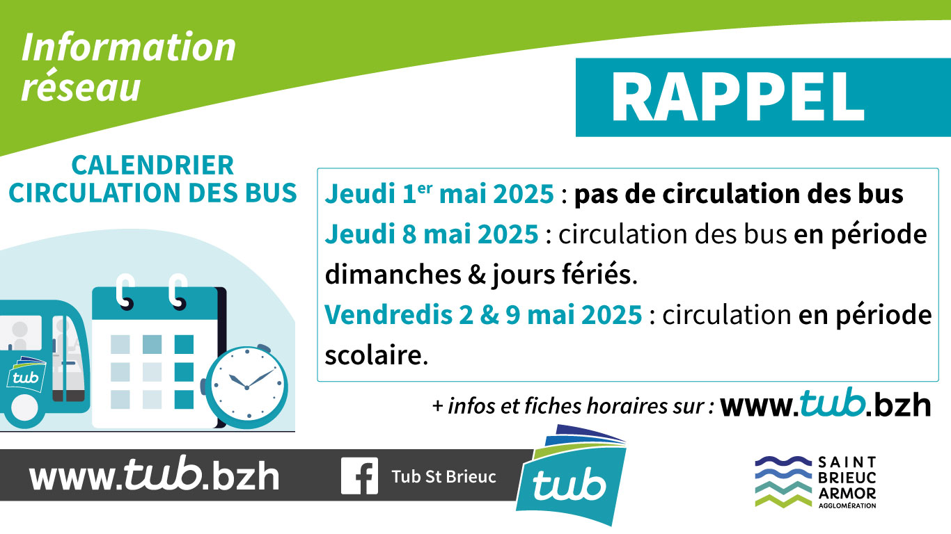 Rappel calendrier de circulation 